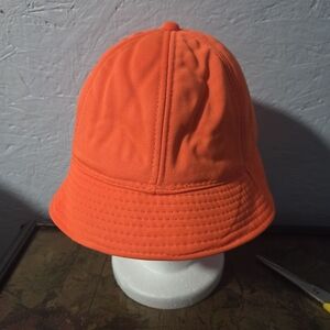 Vintage 80s Headwear II Blaze Orange Bucket Hunting Hat - X-Large
